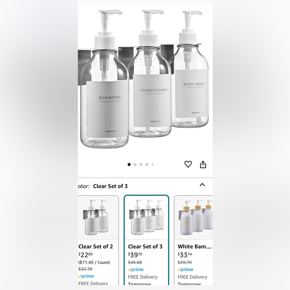 Shampoo & Conditioner dispenser